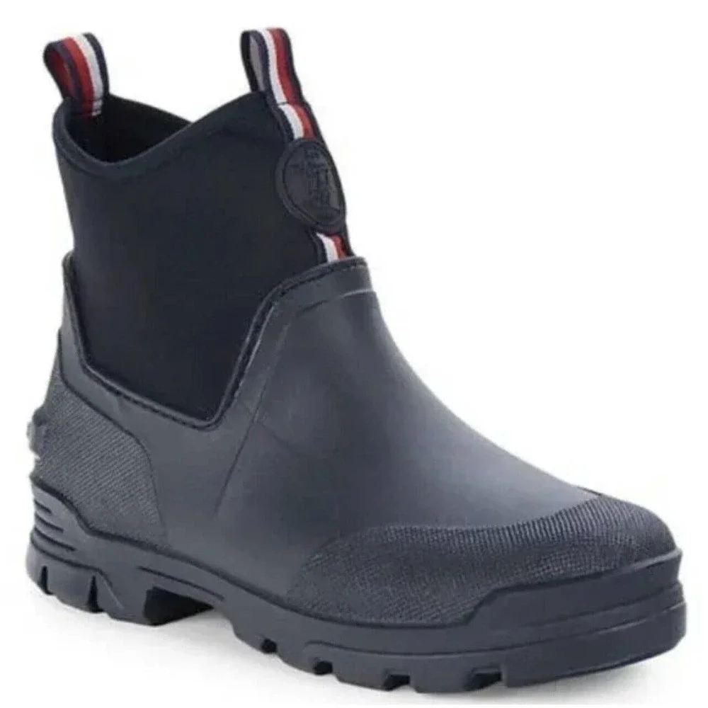 Tommy Hilfiger Womens Candid Rain Boots Deep Blue 10 Pull On Outdoor NWOB